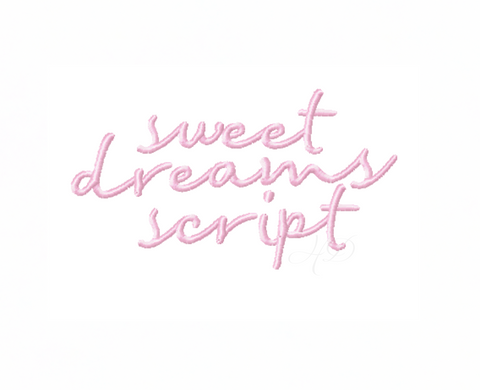 Sweet Dreams Embroidery Font Package