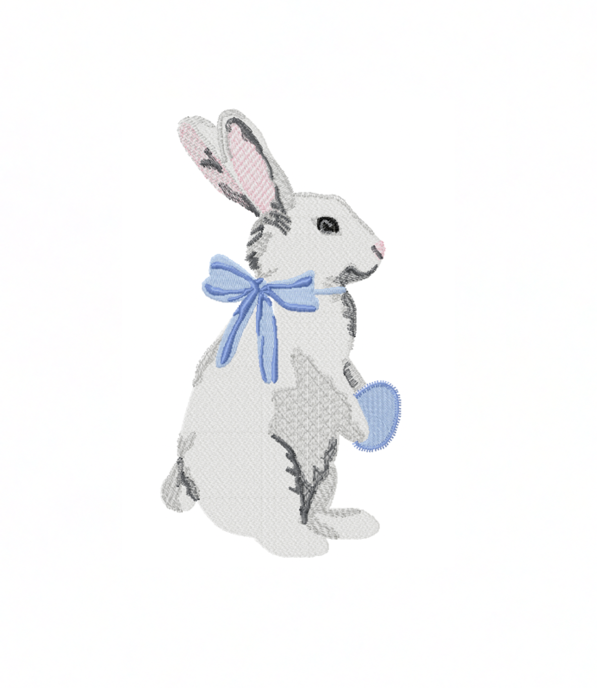 Vintage Easter Rabbit Bow Embroidery Design – HERRINGTON DESIGN