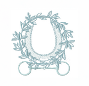 Derby Laurel Wreath Monogram Frame Embroidery Design