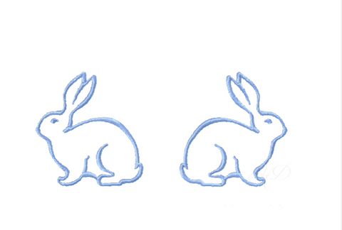 Simple Bunny Easter Embroidery Design