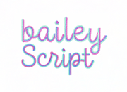 Bailey 2.5" Three Color Chain Stitch Embroidery Machine Font
