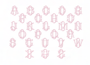 3.5" D Emmaline Layered Outline Embroidery Font