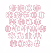 Ady Mastercircle Fill Outline Embroidery Font