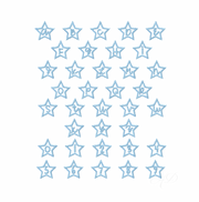2.5" Star Satin Stitch Font