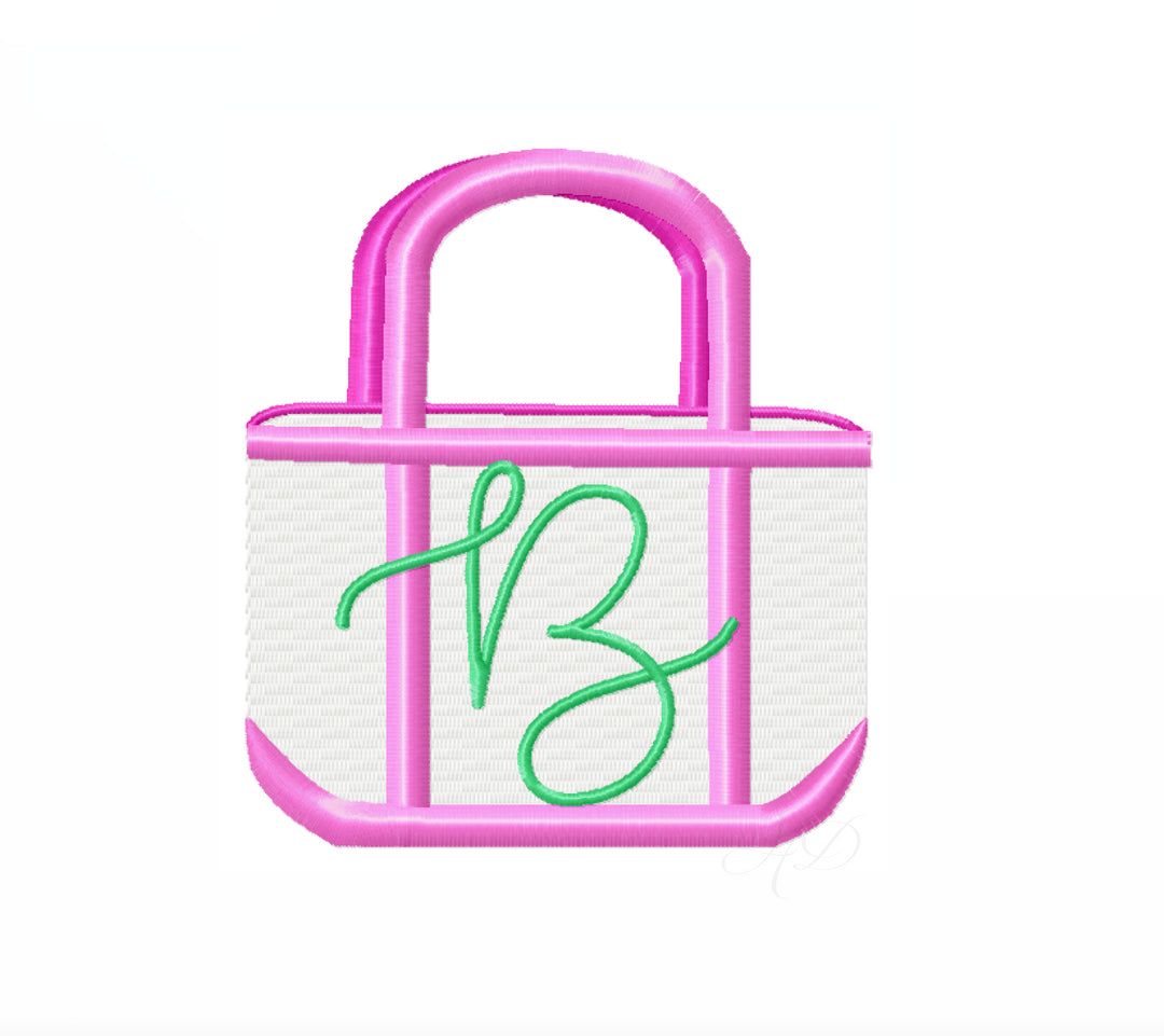 バッグ Cording Embroidery Round Tote Bag Circular Tote