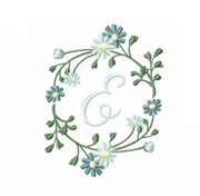 Daisy Satin Wreath Embroidery Design