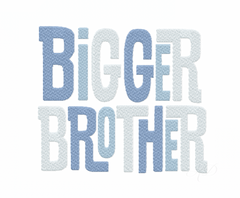 Bigger Brother Embroidery Design