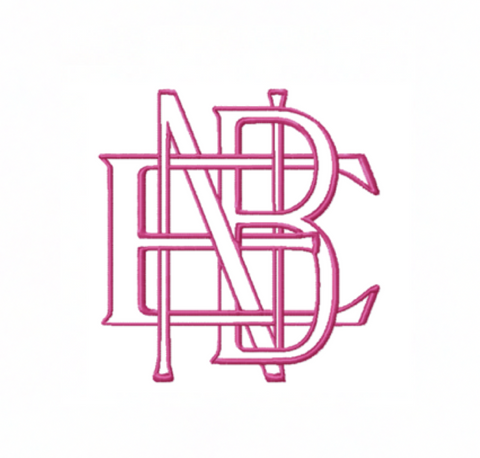 NEB Nebraskas Embroidery Font LayeredType Outline Font