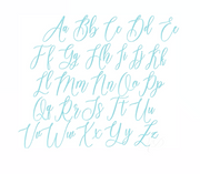 Brooklynn Rose Modern Bouncey  Embroidery Font Package