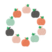 Simple Pumpkin Wreath Embroidery Design