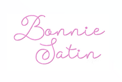 Bonnie Martha Satin Embroidery Font Package Small