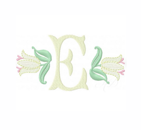 Spring Lily Embroidery Design