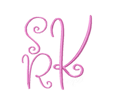 2" Susie Lucy Script Embroidery Font