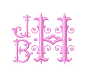 Ruby Solid Satin Stitch Embroidery Font