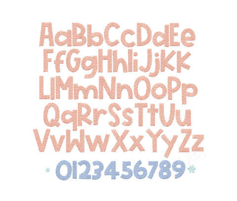 Taylor Fill Embroidery Font 4x4