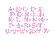 Ruby Solid Satin Stitch Embroidery Font