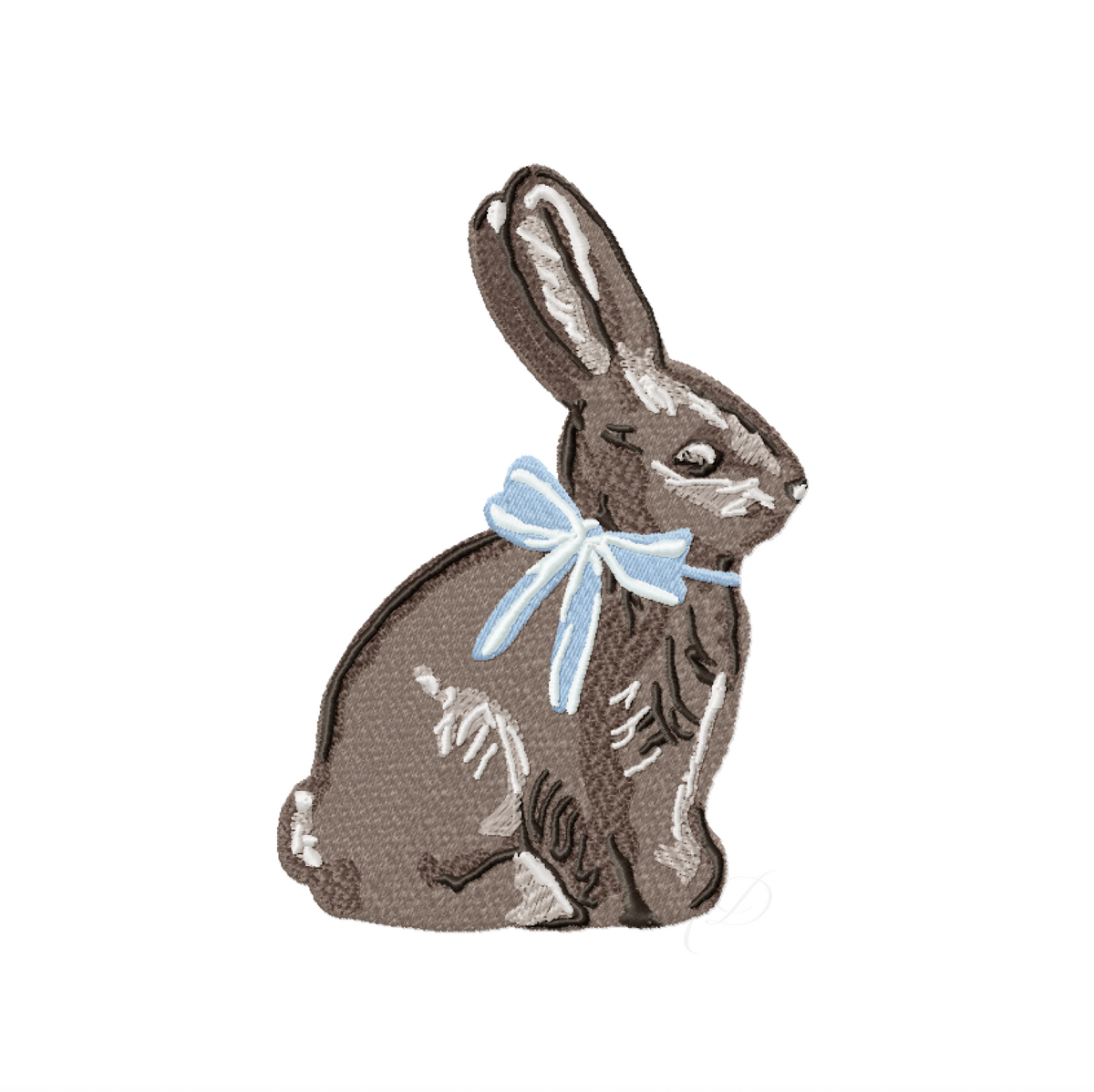 Chocolate Easter Rabbit Bow Embroidery Design – HERRINGTON DESIGN