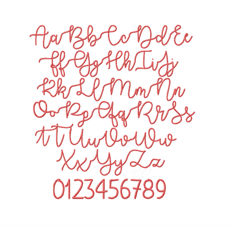 Sailor Lee Bold Embroidery Font Package 4x4 Hoop