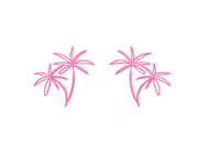 Satin Palm Trees Embroidery Design