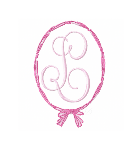 Southern Ribbon Frame Embroidery Design