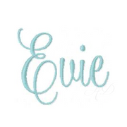 Evie Satin Script Embroidery Font