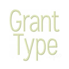 Grant Satin Embroidery Font