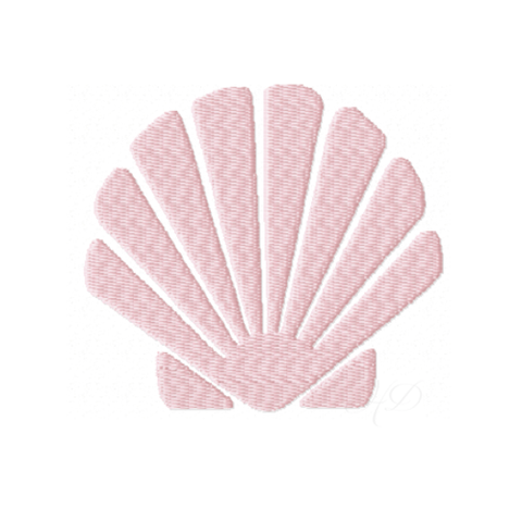 Vintage Brass Sea Shell Clam Embroidery Design
