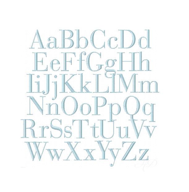 Ryan Satin Stitch Embroidery Font – HERRINGTON DESIGN