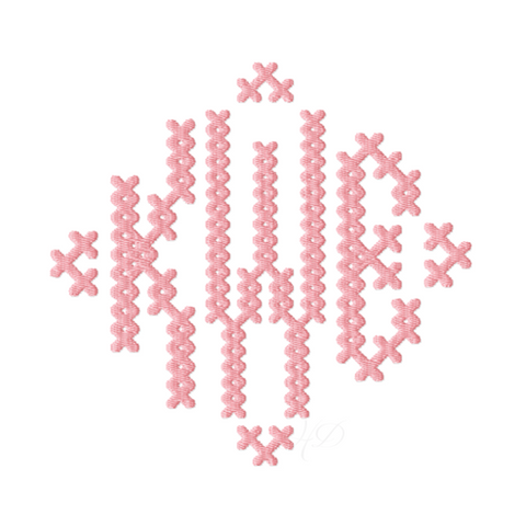 Cross Stitch Diamond Embroidery Font