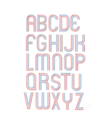 4.5" Ryan Multi Color Small Font