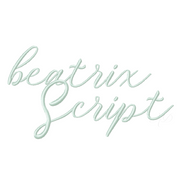 Beatrix Embroidery Font
