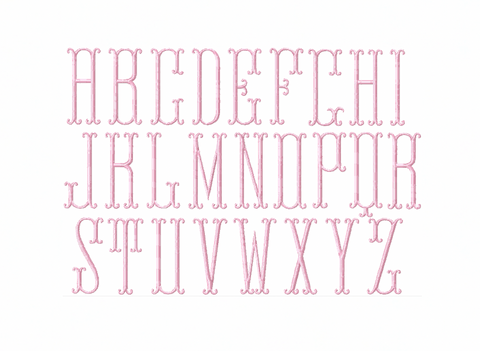 Sutton Satin Stitch Instant Download Embroidery Machine Font for Unique ...