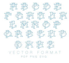 Two Type Fishtail F PDF PNG SVG Vector Outline Font
