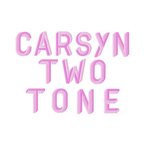 Carsyn Embroidery Font Small