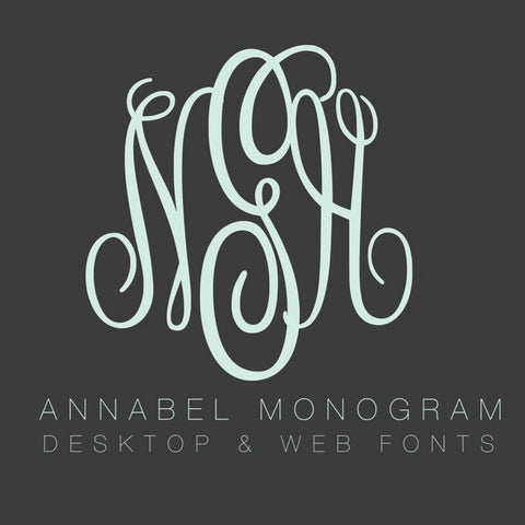 Monogram Script Font Images