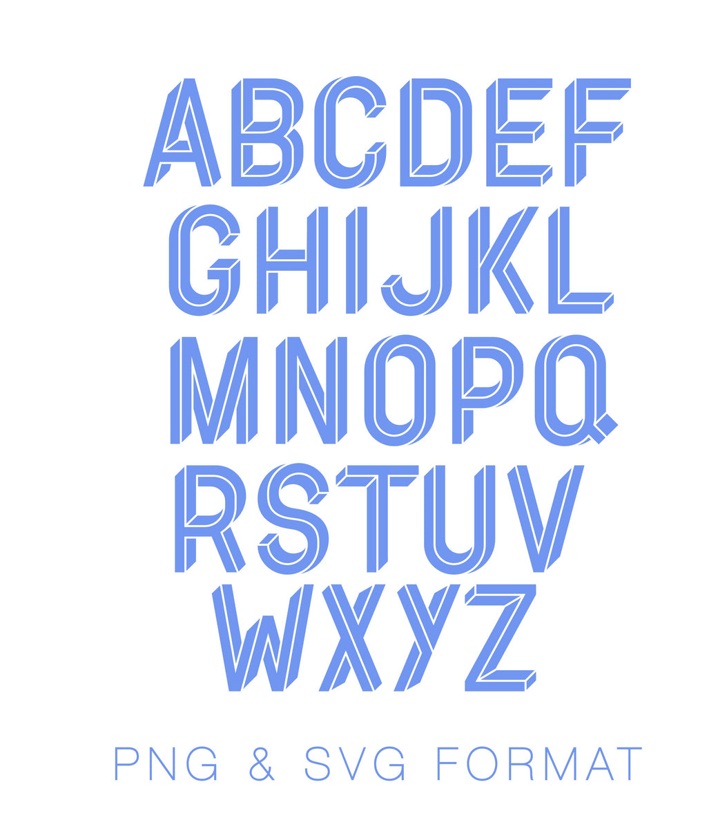 Carsyn PDF PNG SVG & EPS Monogram Font – HERRINGTON DESIGN