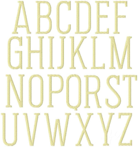 Charlie Fill Embroidery Font