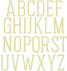 Charlie Fill Embroidery Font