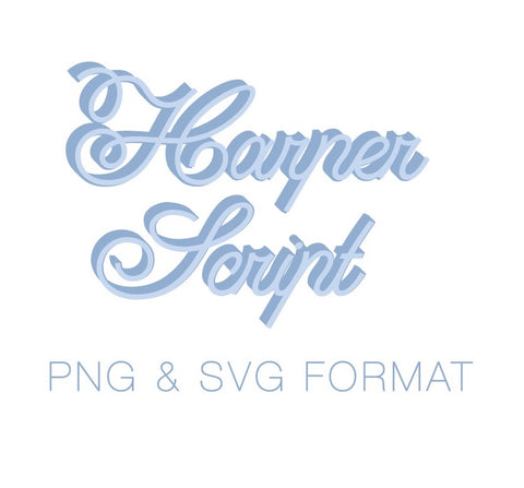 Harper Monogram PDF PNG SVG & EPS Monogram Font