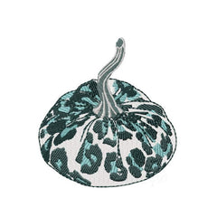 Leopard Fabric Pumpkin Embroidery Design