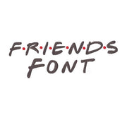 Friends Fill Embroidery Font Package