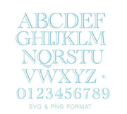 Ryan Open PNG & SVG Cricut Monogram Font