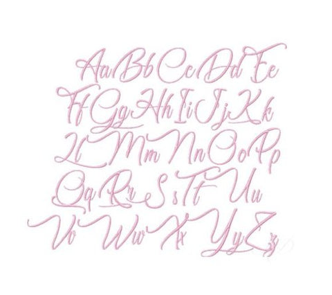 Carolyn Satin Embroidery Font