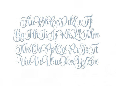 Evie Satin Script Embroidery Font