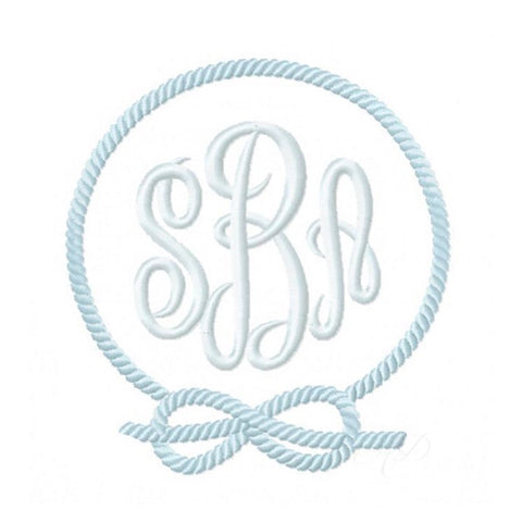 Nautical Rope Embroidery Design