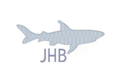 Shark Fill Embroidery Design Small 4x4 Hoop