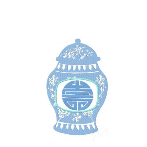 Open Chinoiserie Chic Ginger Jar Open Embroidery Design