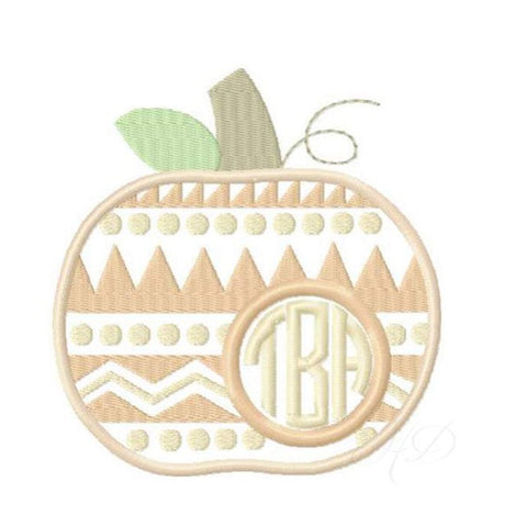 Aztec Pumpkin Embroidery Design