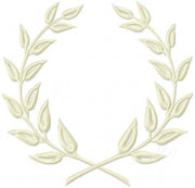 Satin Laurel Wreath Embroidery Design