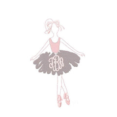 Ballerina Ballet Dancer Embroidery Design